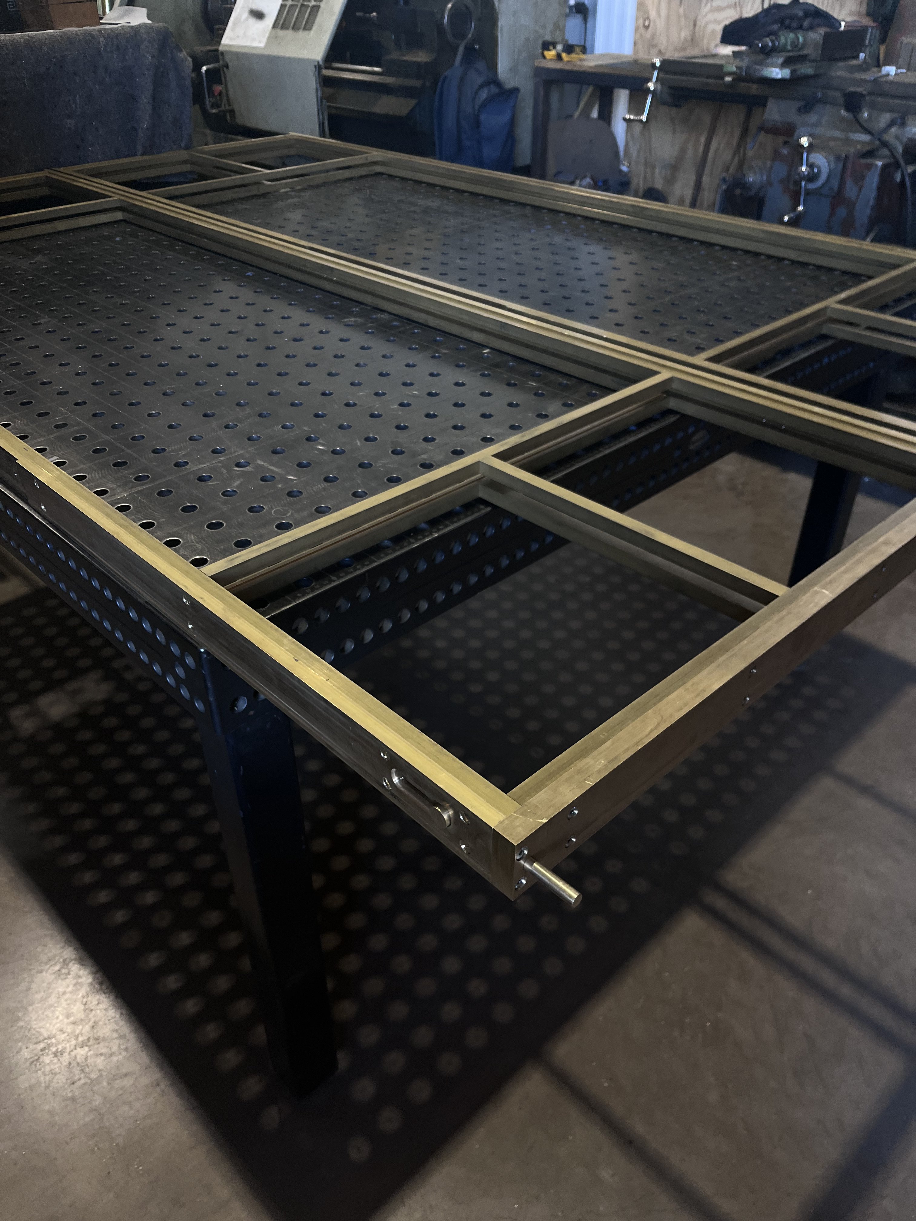 Bespoke brass architectural door - finished photograph 5