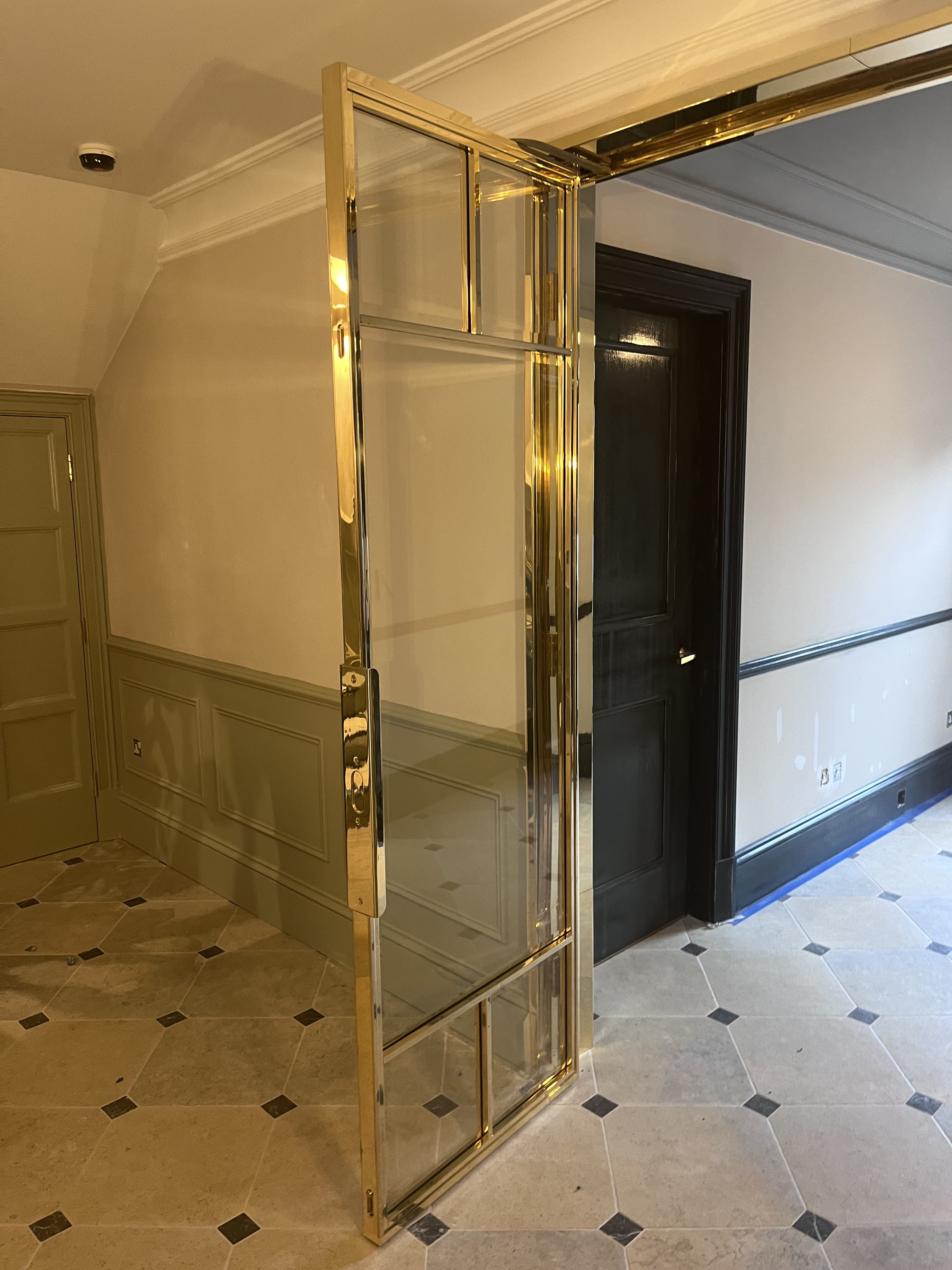 Bespoke brass architectural door - finished photograph 6