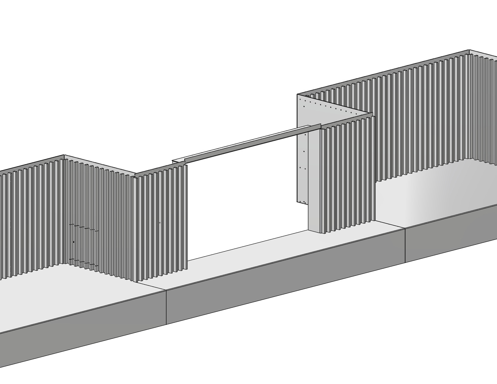 Bespoke steel fireplace - finished photograph 1