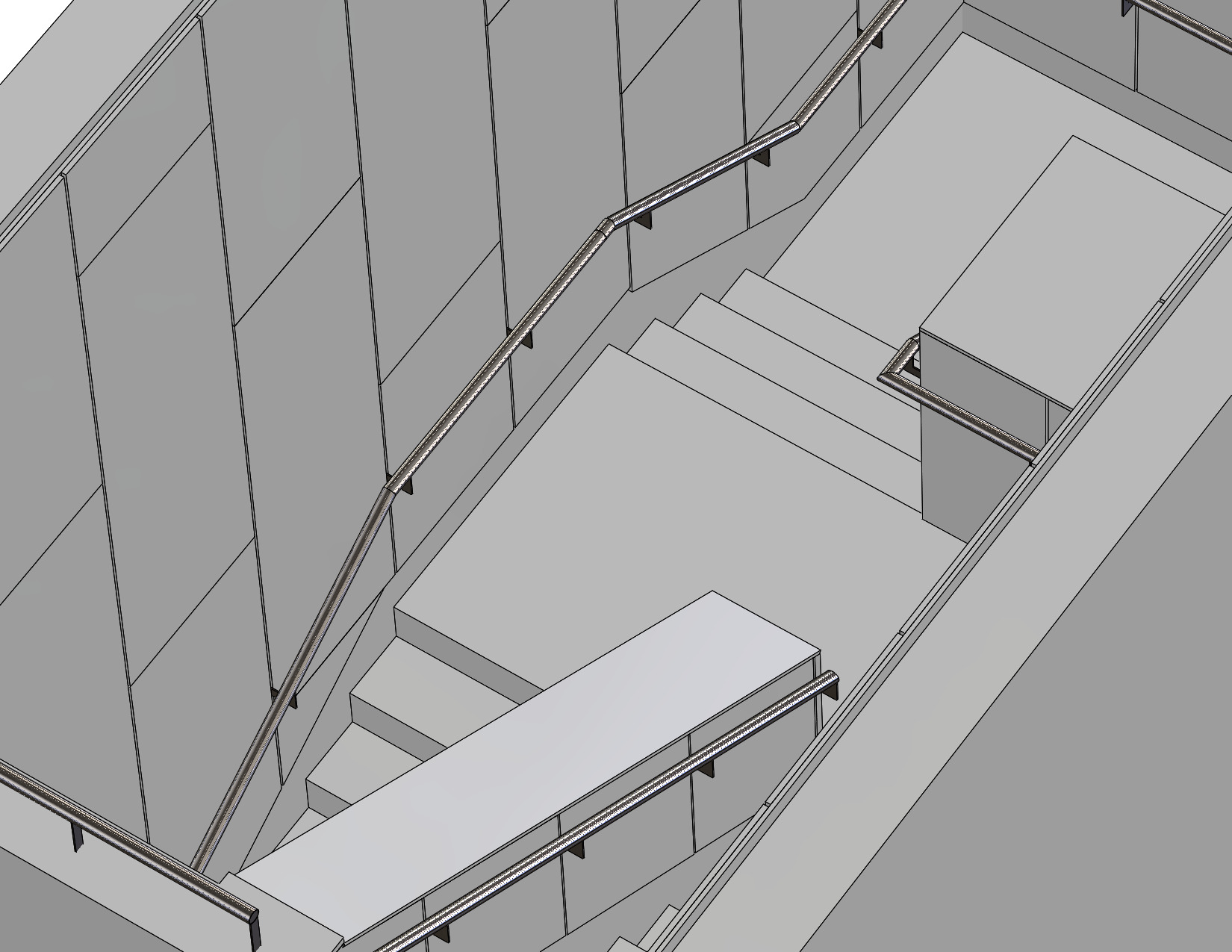 Bespoke architectural handrail - finished photograph 2