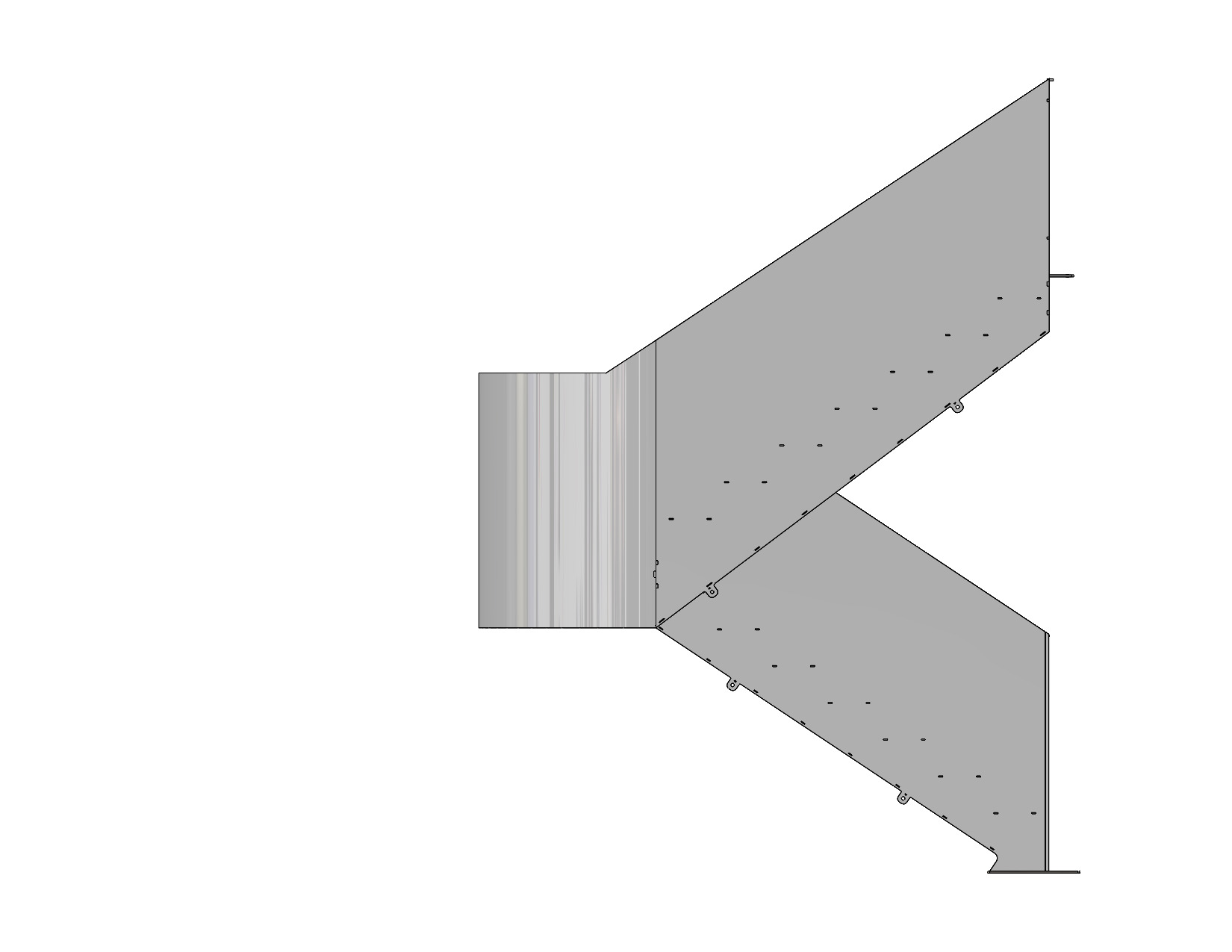 Bespoke solid-steel staircase - finished photograph 2