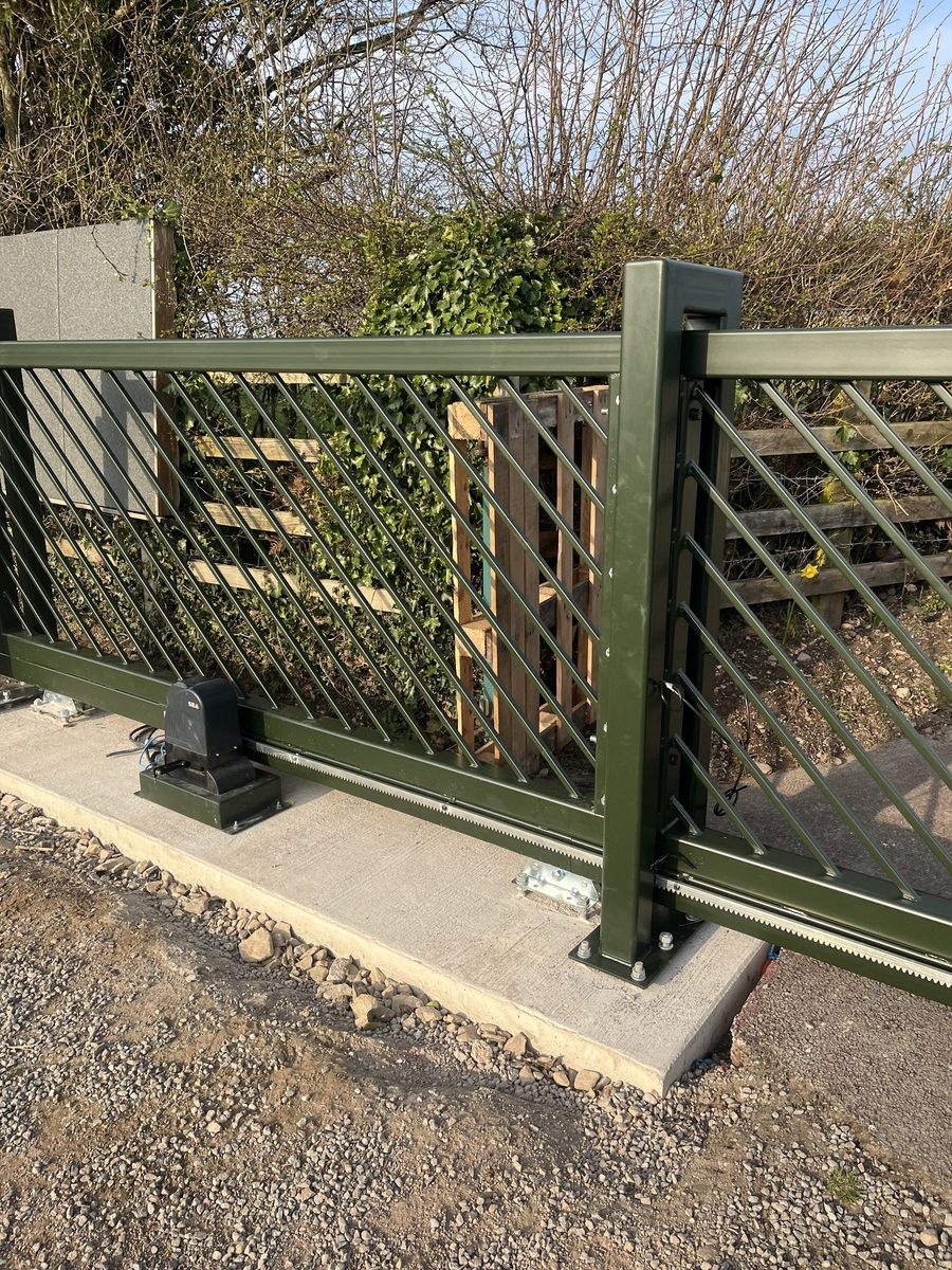 ANPR cantilever gate post and drive unit