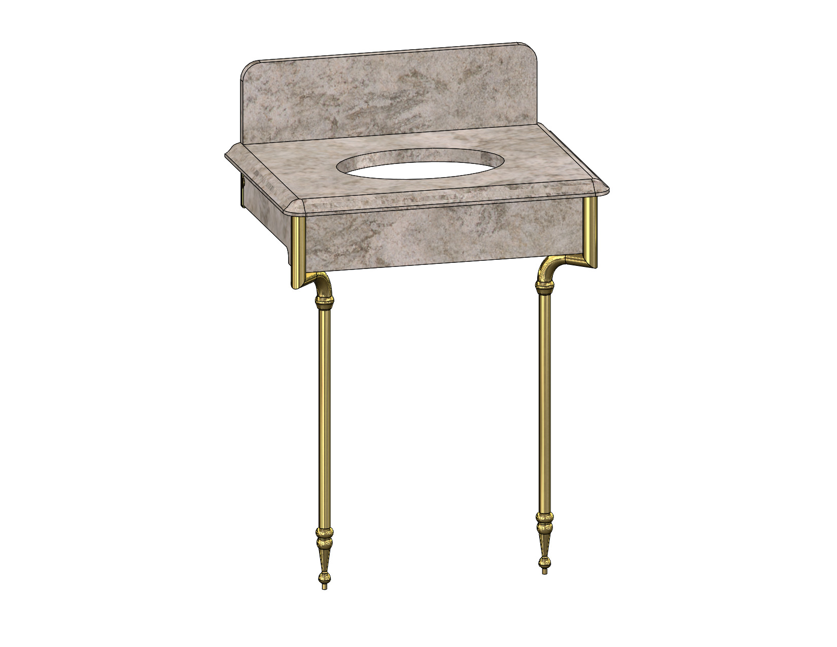 Bespoke vanity unit fabrication - finished photograph 1