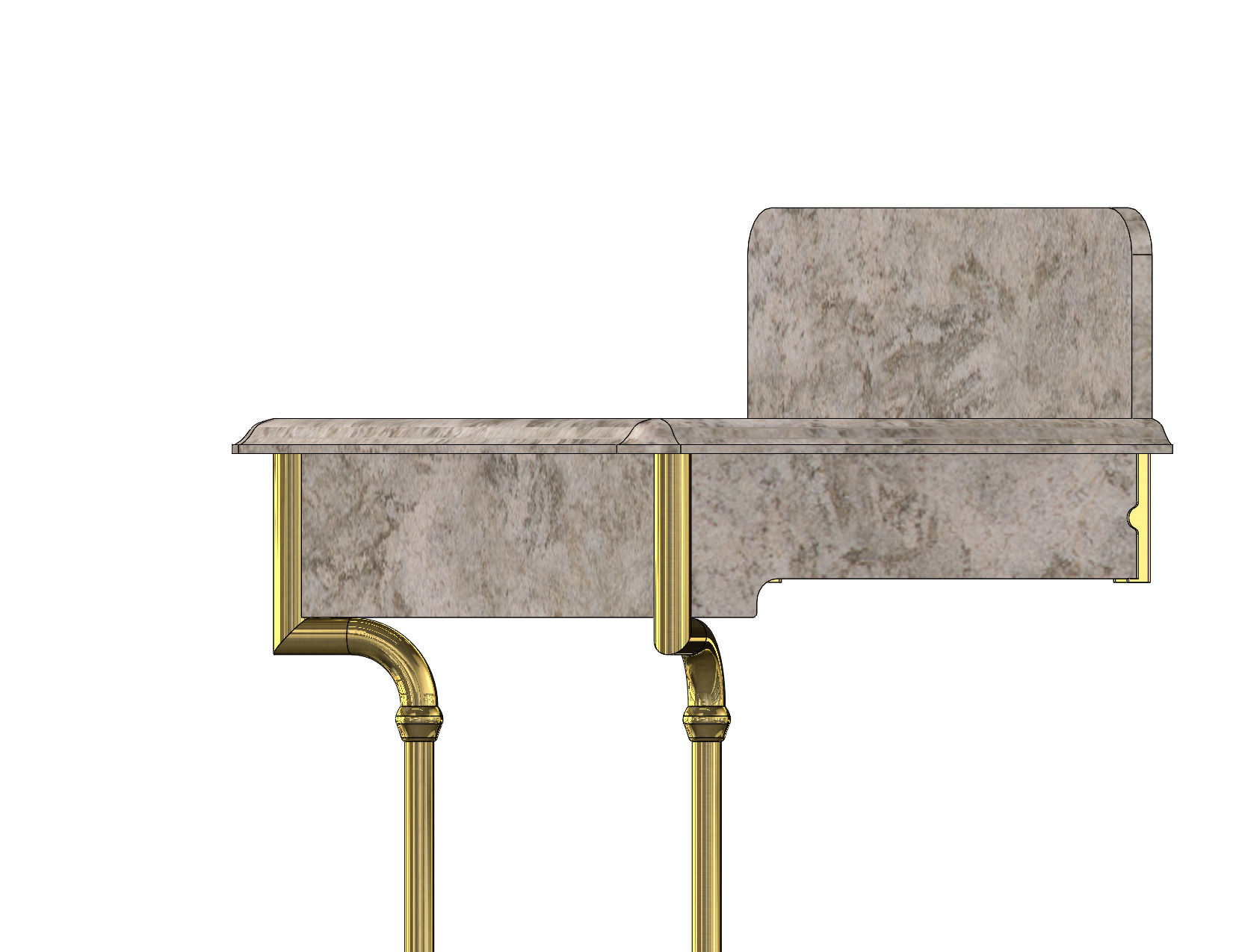 Bespoke vanity unit fabrication - finished photograph 2